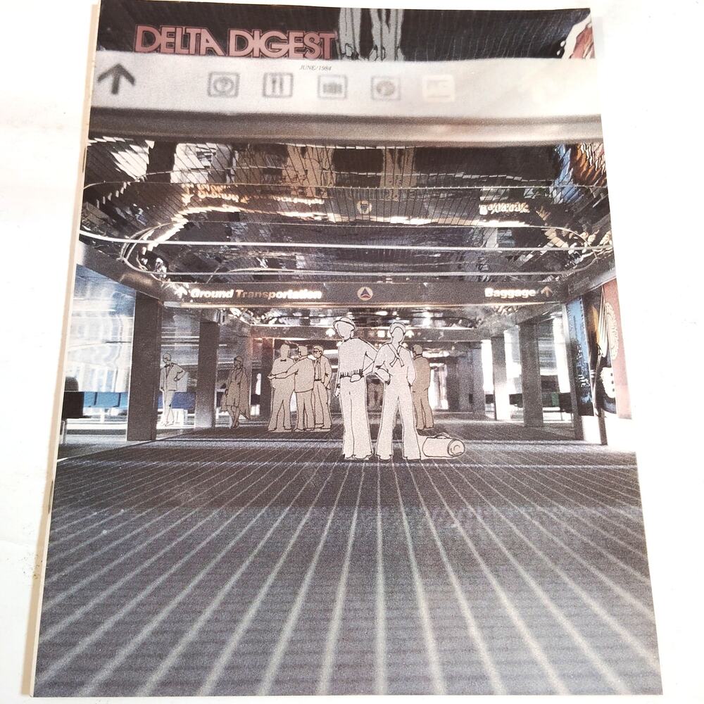 Delta Digest Magazine June 1984 - Vintage Airline Publication - Excellent
